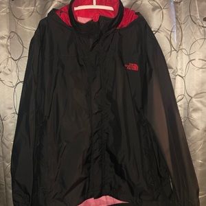 North Face Men’s Navy and Red Lightweight Jacket Size XXL